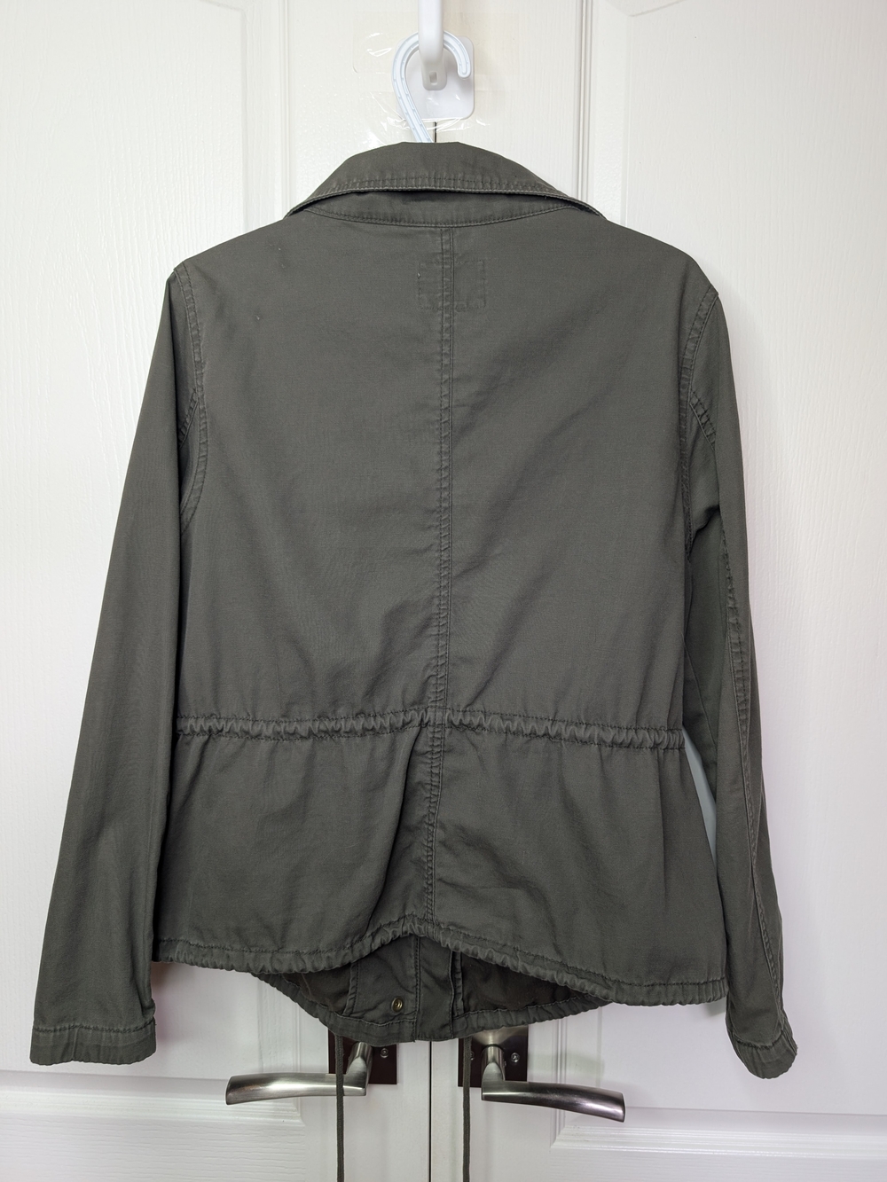 Old Navy Olive Utility Drawstring Jacket - Picture 4 of 5